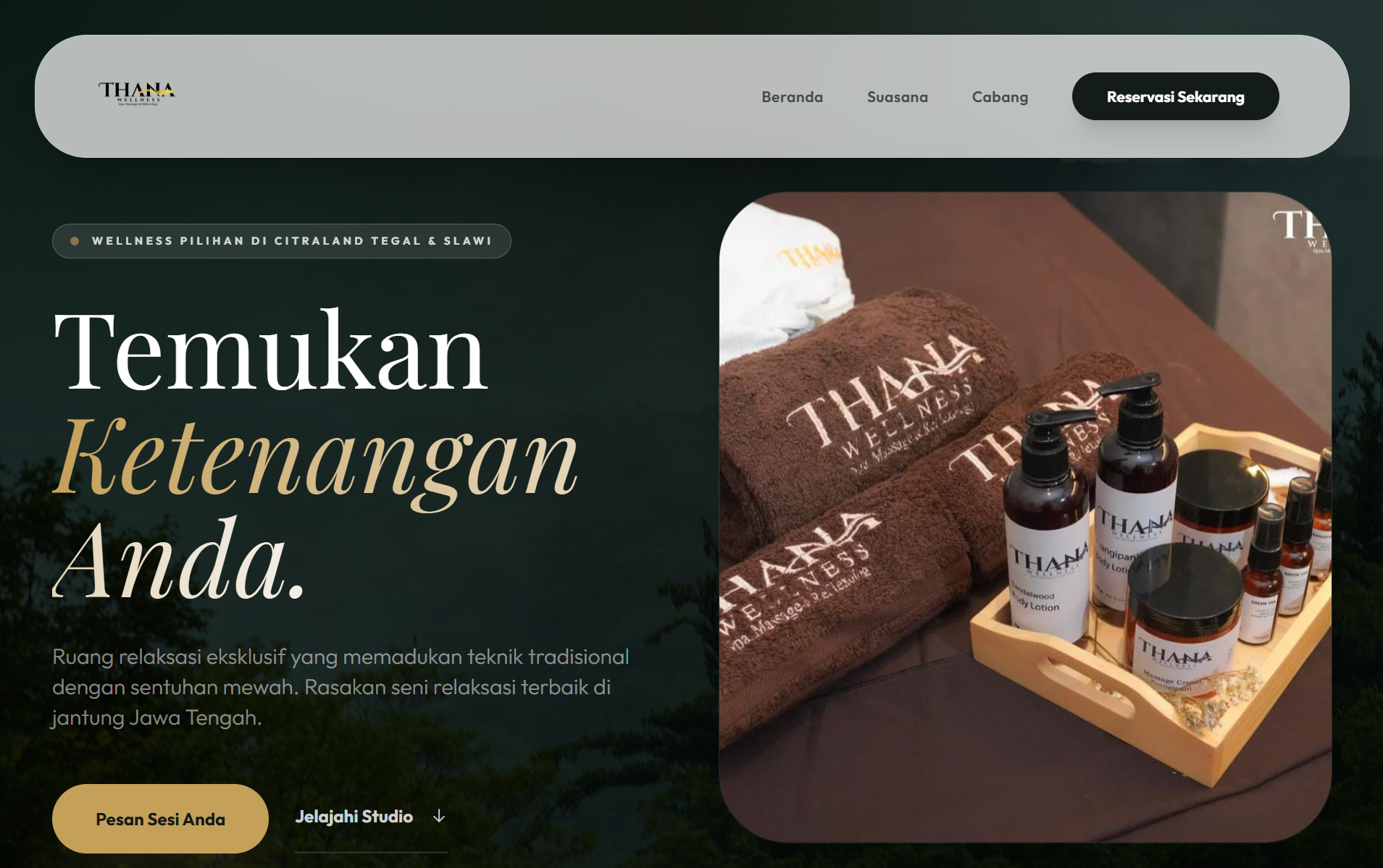 Thana Wellness Website